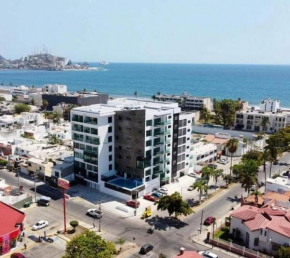 excelente depto con alberca, a 2 cuadras de la playa